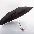 Best Gentleman's Compact Umbrella Wooden Handle